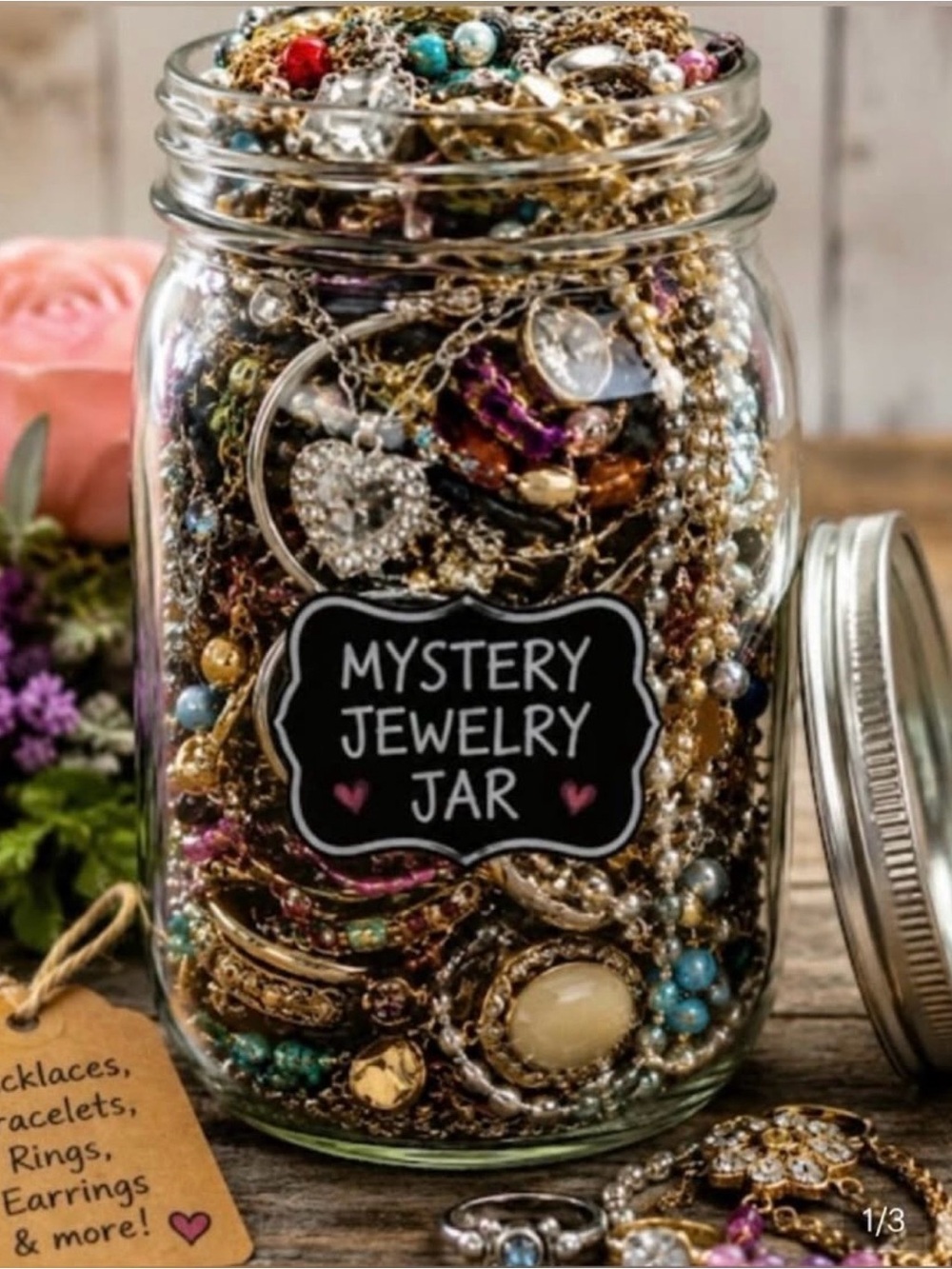 Mystery Jewelry Mason Jar – Treasure Trove!